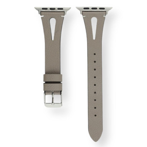 Кожаный ремешок V-Leather на Apple Watch 38/40/41mm Pebble